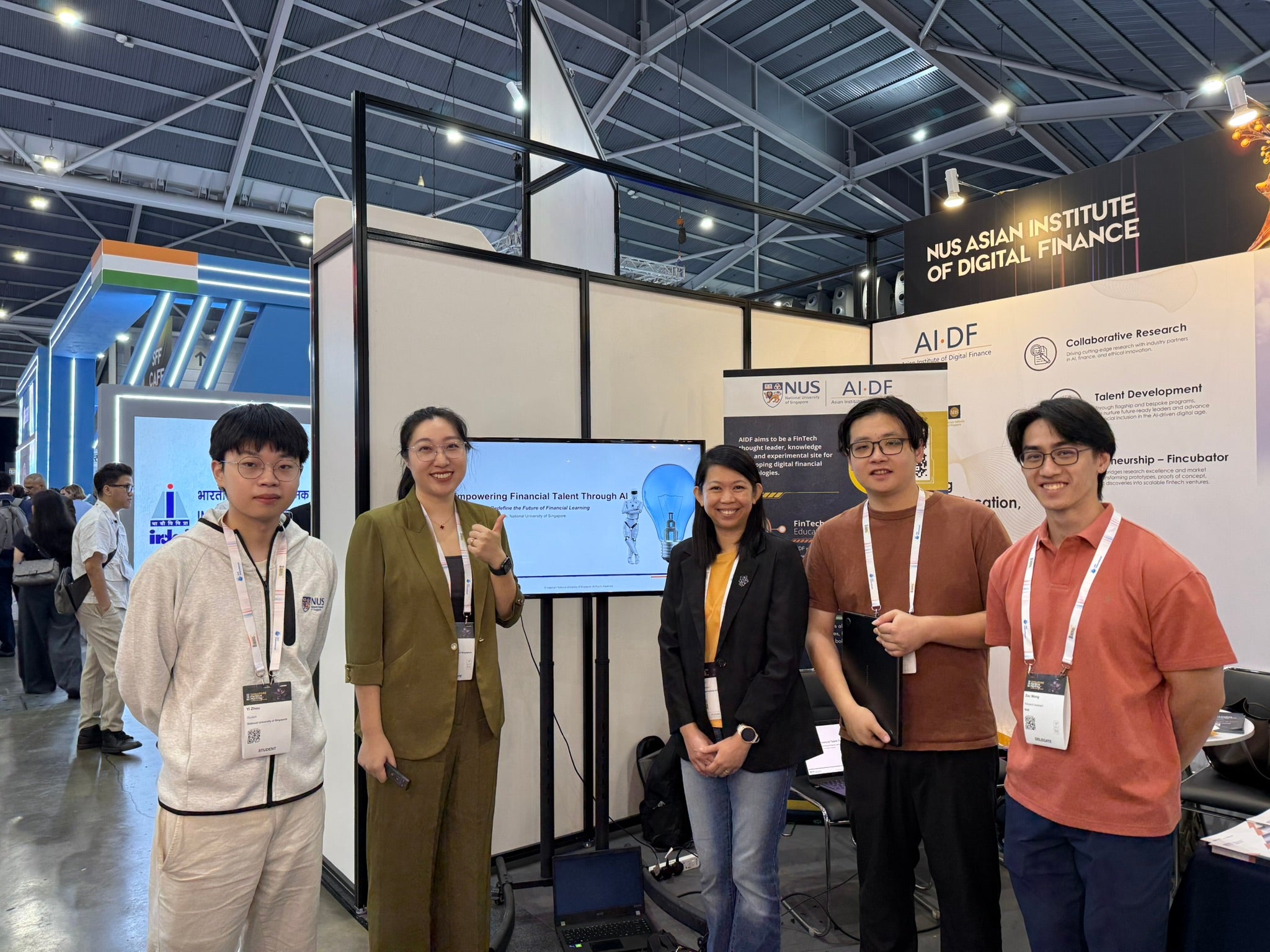 AI Tutor showcase at the Singapore FinTech Festival